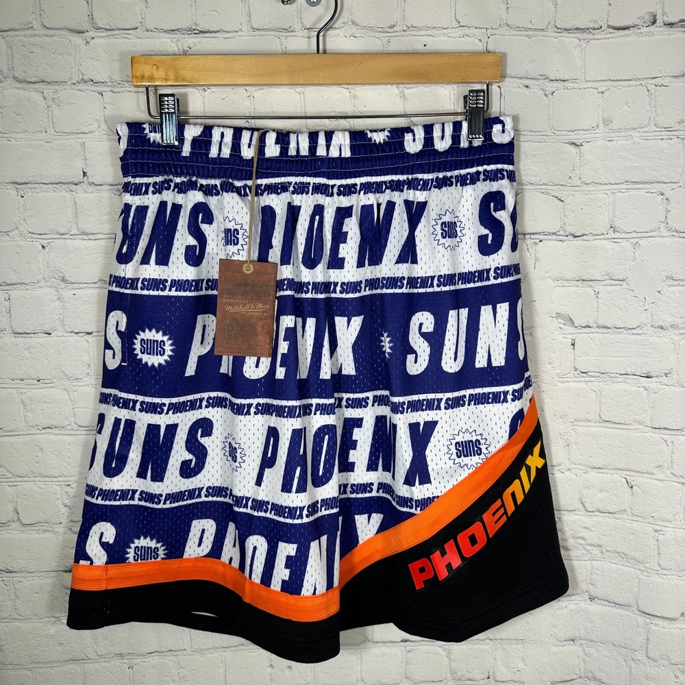 Mitchell & Ness Phoenix Suns Energy Swingman Shorts Mens Large Purple NBA Mesh
